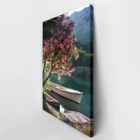 Πινακας σε καμβά LAKE 1 - Βαρκες και Καραβια Sticky 2