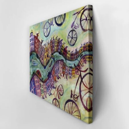 Πινακας σε καμβά AMSTERDAM OIL PAINTING - Αμστερνταμ Sticky 2