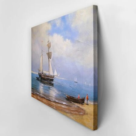 Πινακας σε καμβά SHIP OIL PAINTING - Βαρκες και Καραβια Sticky 2