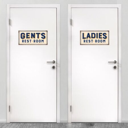 Αυτοκολλητο Πορτας GENTS REST ROOM