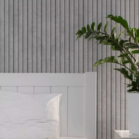 Διακοσμητικό MDF panel τοίχου με 3D πηχακια CHICAGO CONCRETE 504070 BEAT ST πλατος 11.9cm x υψος 2.75m