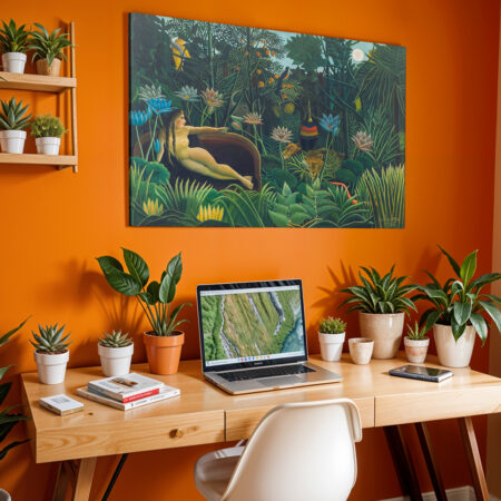 Πινακας σε καμβά HENRI ROUSSEAU - THE DREAM - 40cm x 30cm