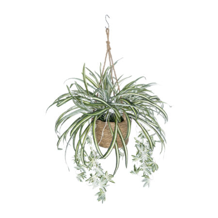 CHLOROPHYTUM COMOSUM HANGING PLANT 20638 Τεχνητό Κρεμαστό Διακοσμητικό Χλωρόφυτο  Y50cm