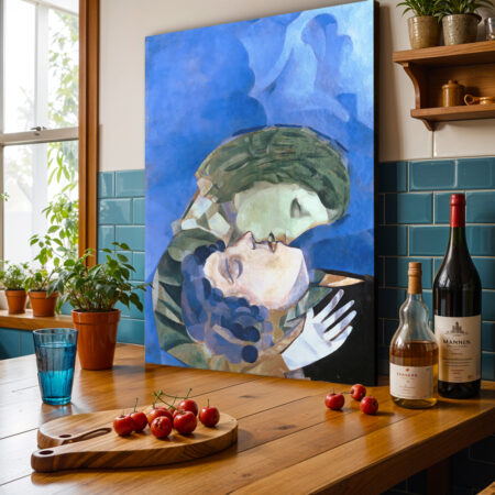 Πινακας σε καμβά MARC CHAGALL - LES AMOUREUX 1916 - 30cm x 40cm