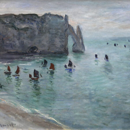 Πινακας σε καμβά MONET - FISHING BOATS LEAVING THE HARBOUR - Monet Claude Sticky 6