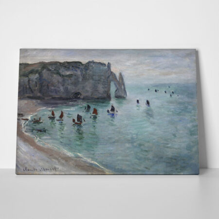 Πινακας σε καμβά MONET - FISHING BOATS LEAVING THE HARBOUR - Monet Claude Sticky 1