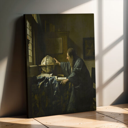 Πινακας σε καμβά VERMEER - THE ASTRONOMER - 30cm x 40cm