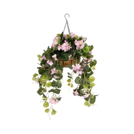 BEGONIA HANGING PLANT 20639 Τεχνητό Κρεμαστό Διακοσμητικό Φυτό Βιγόνια Π75 x Μ75 x Y80cm