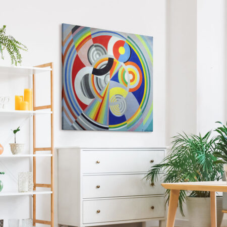 Πίνακας σε καμβά ROBERT DELAUNAY - RHYTHM NO 1 - 30cm x 30cm