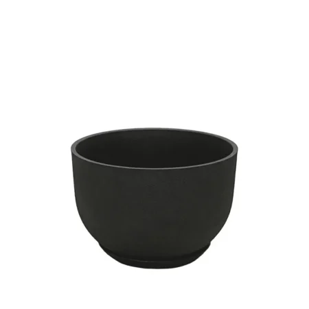 STONE POLYRESIN ΚΑΣΠΩ ΜΕ ΠΙΑΤΟ ΜΑΥΡΟ ΑΝΘΡΑΚΙ ΓΑΒΑΘΑ ΜΙΚΡΟ - Φ33x22cm