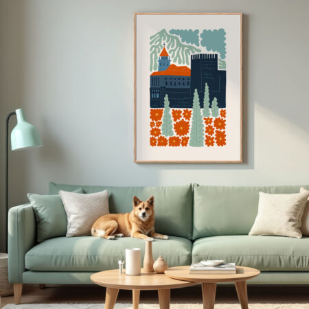 Πόστερ ABSTRACT ANDALUSIA ALHAMBRA - 21cm x 30cm