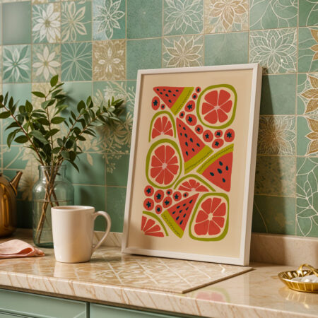 Πόστερ ABSTRACT WATERMELON - 21cm x 30cm