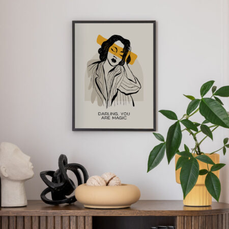 Πόστερ LADYLIKE DARLING YOU ARE MAGIC - 21cm x 30cm