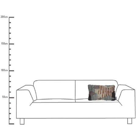 Μαξιλάρι Γκρι Δέρμα 30x50cm - Διακοσμητικά Μαξιλάρια Sticky 4
