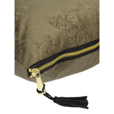 Μαξιλάρι Paisley Καφέ Βελούδο 45x45cm - Διακοσμητικά Μαξιλάρια Sticky 2