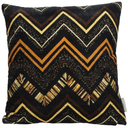 Μαξιλάρι Tribal Καφέ Βελούδο 45x45cm - Διακοσμητικά Μαξιλάρια