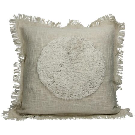 Μαξιλάρι Κύκλος Ιβουάρ Βαμβακερό 45x45cm - Διακοσμητικά Μαξιλάρια