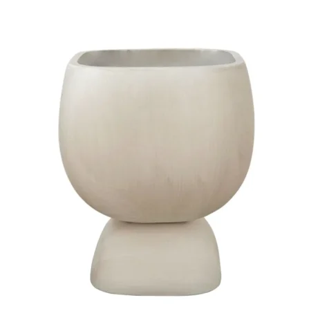 FIBERCLAY ΚΑΣΠΩ ΜΠΩΛ ΜΕ ΒΑΣΗ ΠΙNEΛΙΕΣ ΥΠΟΛΕΥΚΟ - 32.5x32.5x39.5cm