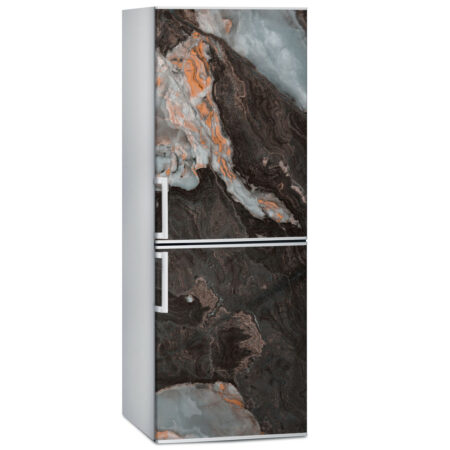 Αυτοκόλλητο ψυγείου BROWN ORANGE AND GREY MARBLE