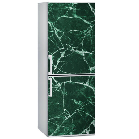 Αυτοκόλλητο ψυγείου GREEN AND WHITE MARBLE