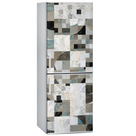 Αυτοκόλλητο ψυγείου MARBLE TILES GEOMETRICAL