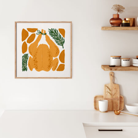 Πόστερ MATISSE STYLE CHICKEN WITH ROSEMARY - 50cm x 50cm