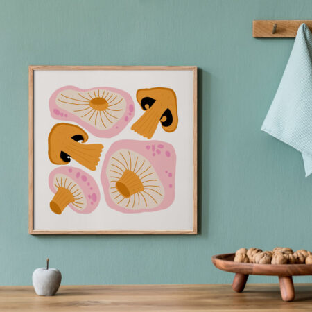 Πόστερ MATISSE STYLE MUSHROOMS - 50cm x 50cm