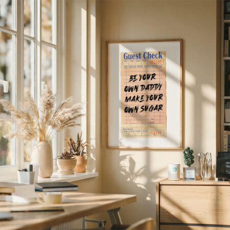 Πόστερ RETRO TRENDY BE YOUR OWN DADDY - 21cm x 30cm