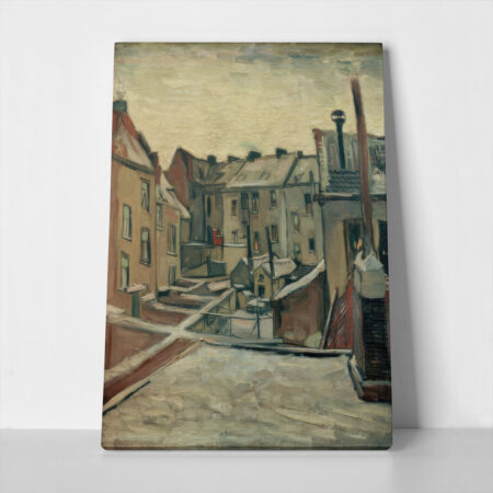 Πινακας σε καμβά VAN GOGH - HINTERHUEFE IN ANTWERPEN - 30cm x 40cm