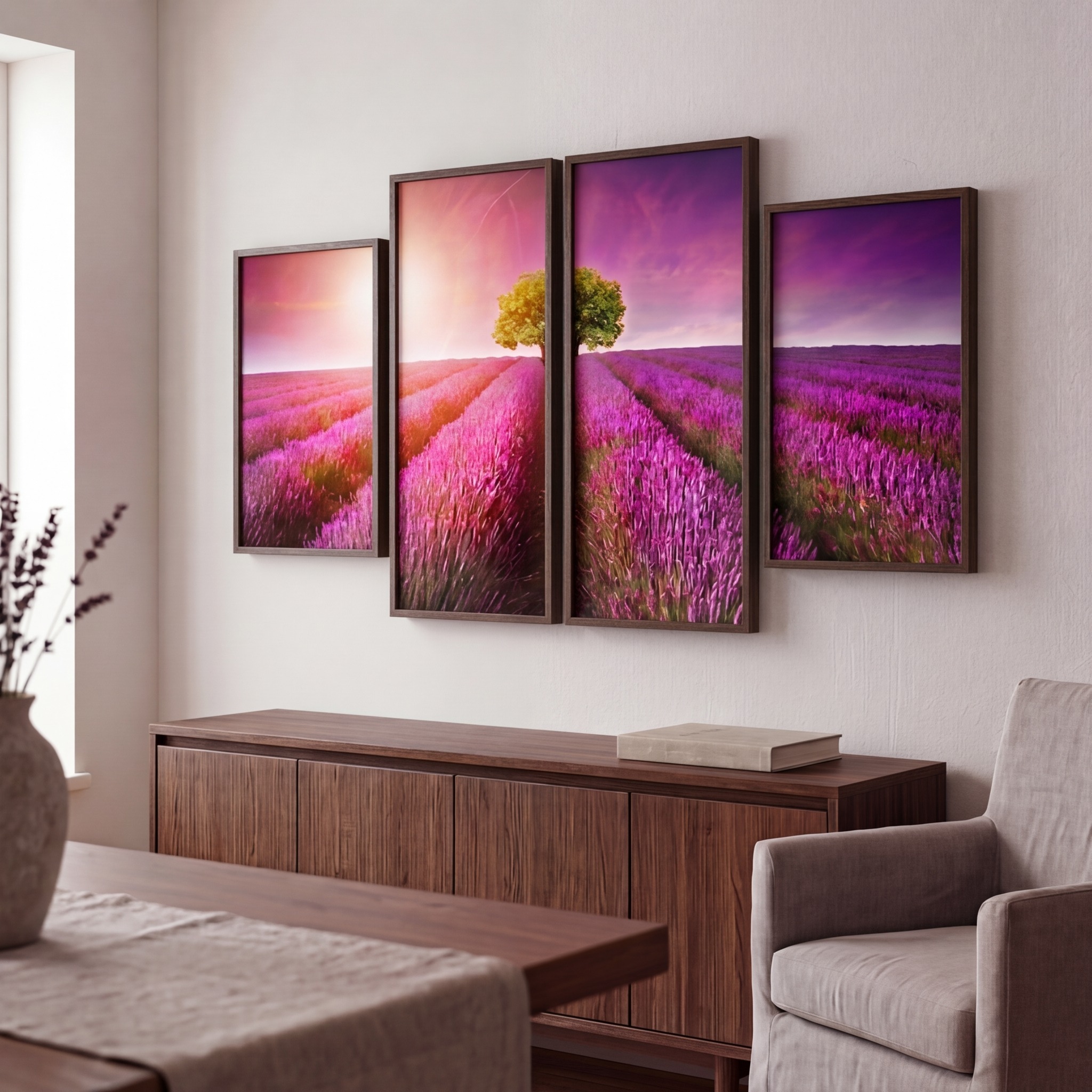 Τετράπτυχος LAVENDER FIELD