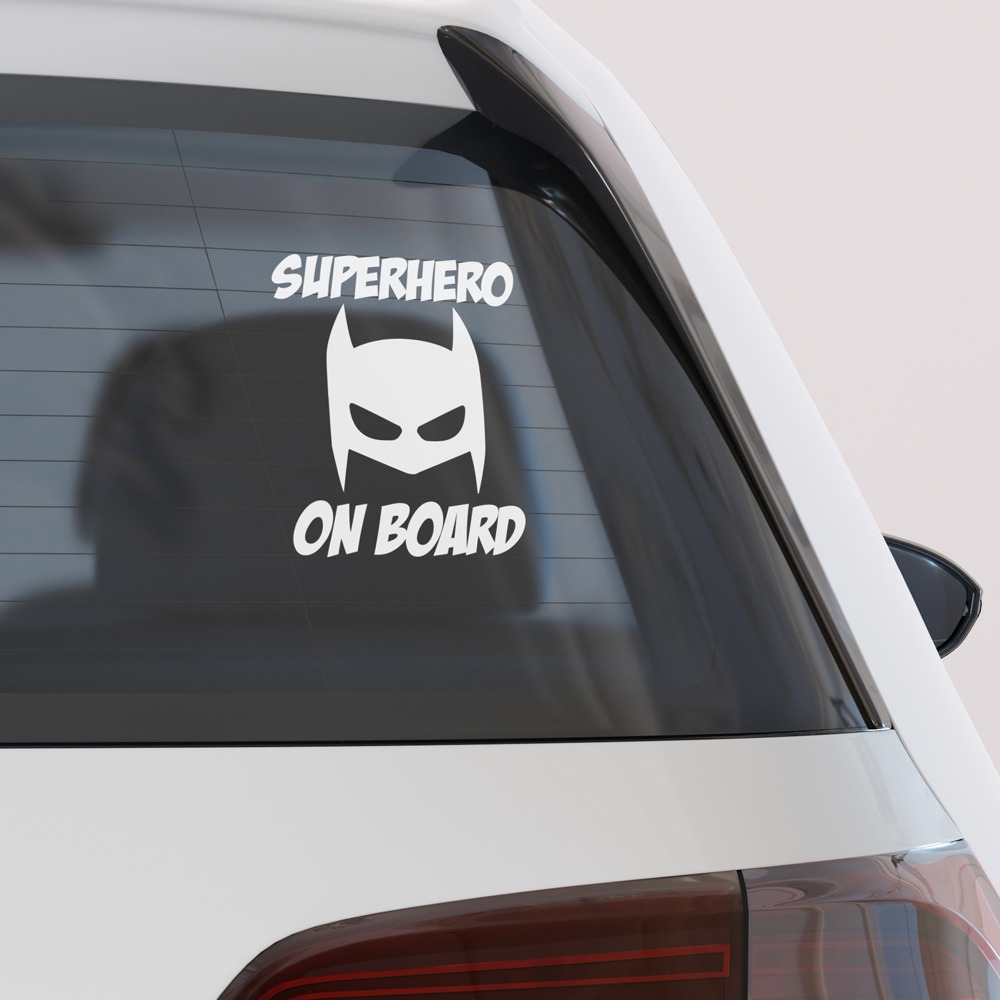 Αυτοκολλητο Αυτοκινητου SUPERHERO ON BOARD 4