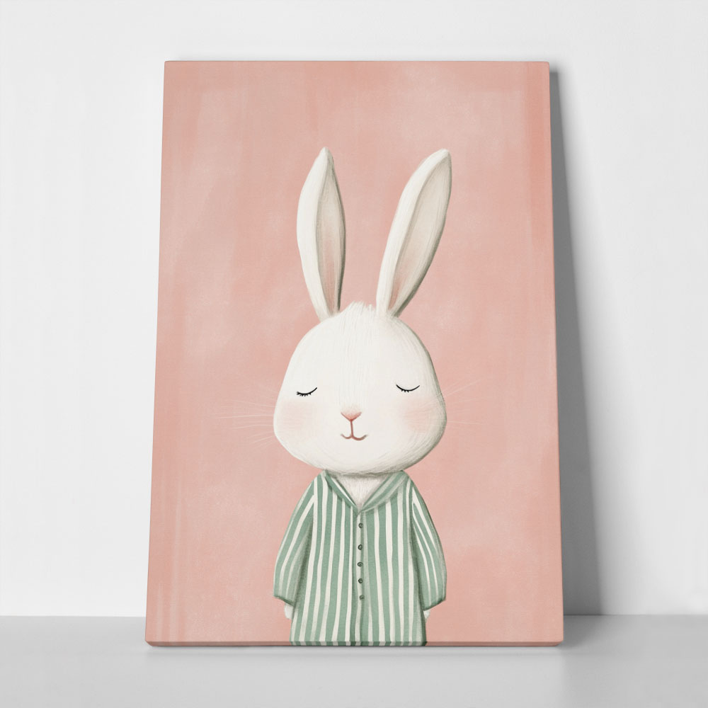 Πινακας σε καμβά BUNNY IN PYJAMA