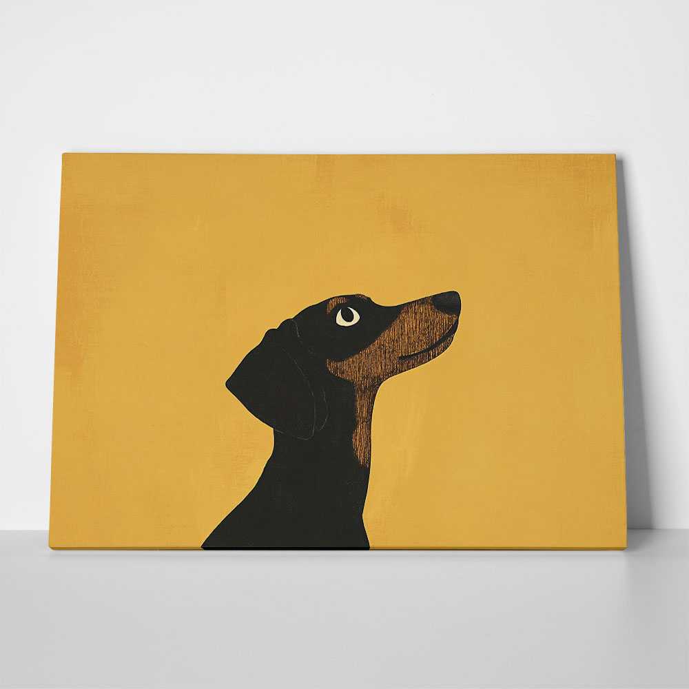 Πινακας σε καμβά DACHSHUND