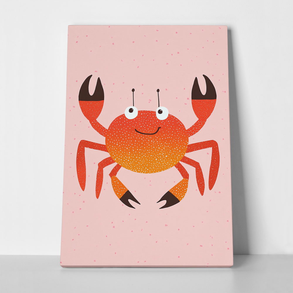 Πινακας σε καμβά HAPPY CRAB