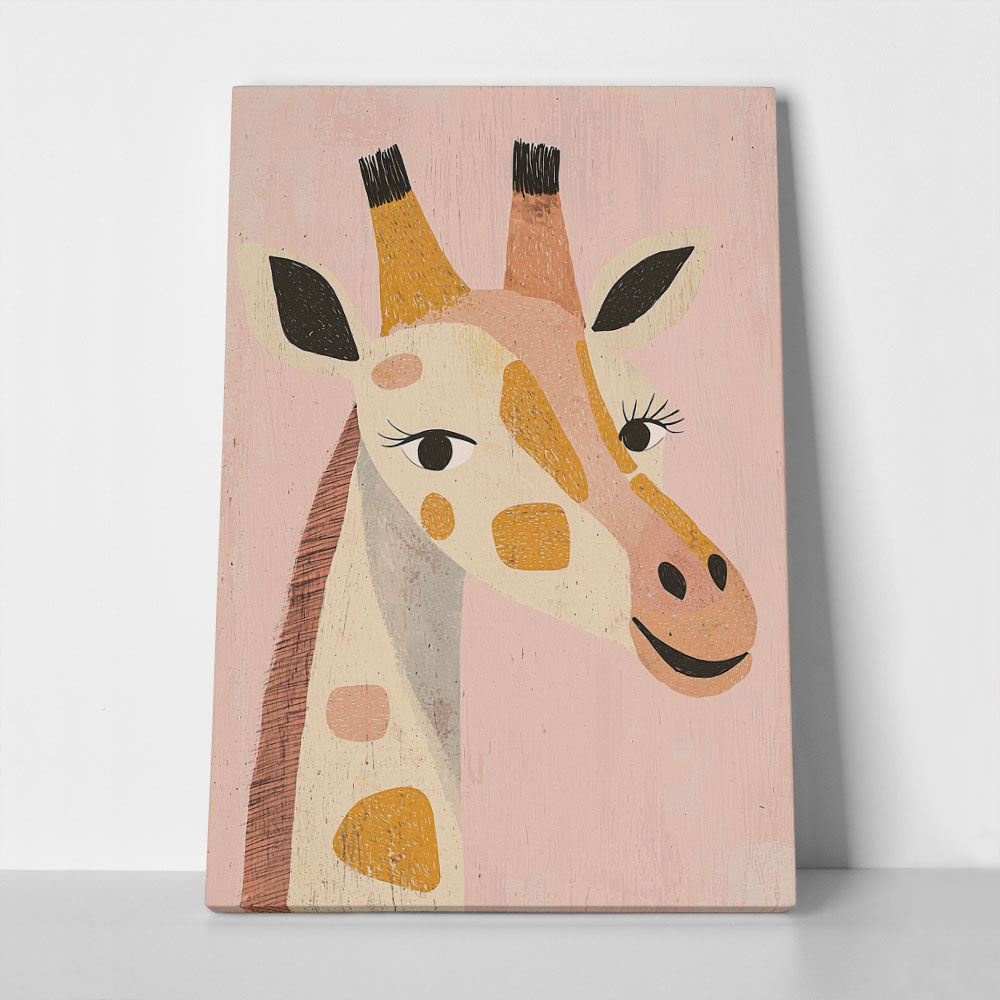 Πινακας σε καμβά HAPPY GIRAFFE