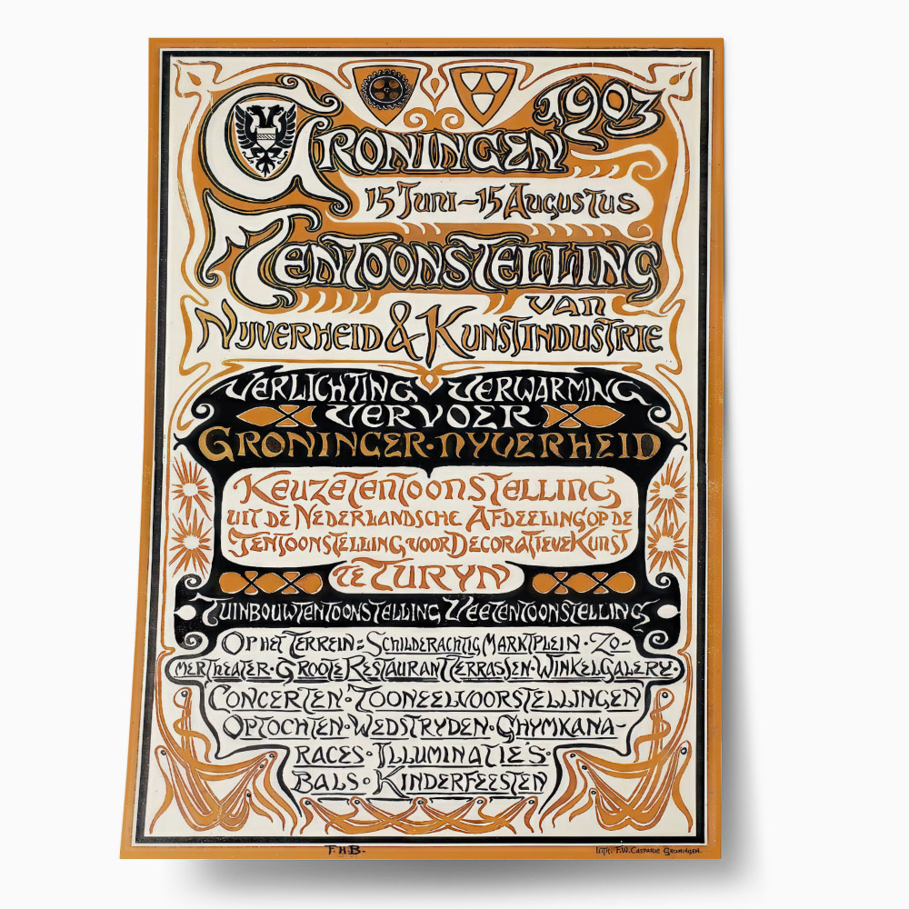 Πόστερ 1903 GRONINGEN EXHIBITION OF CRAFT AND ART INDUSTRY