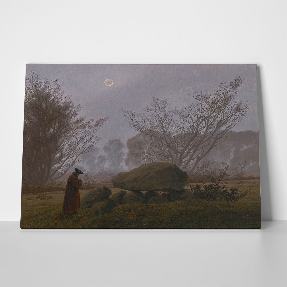 Πινακας σε καμβά CASPAR DAVID FRIEDRICH - A WALK AT DUSK