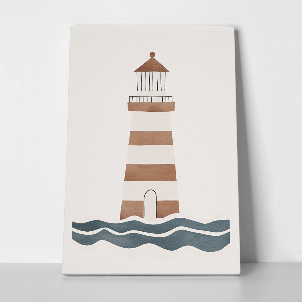 Πινακας σε καμβά CUTE LIGHTHOUSE