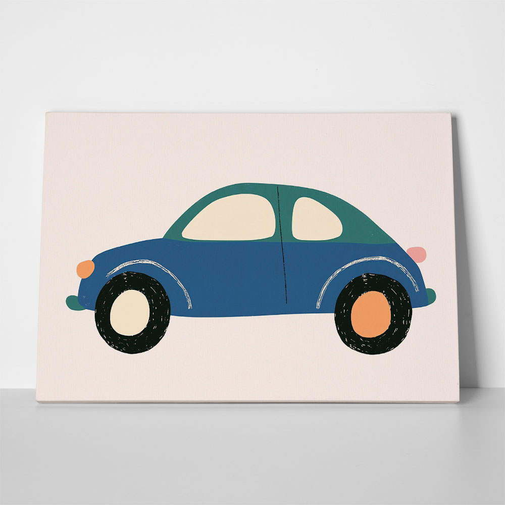 Πινακας σε καμβά CUTE RETRO CAR