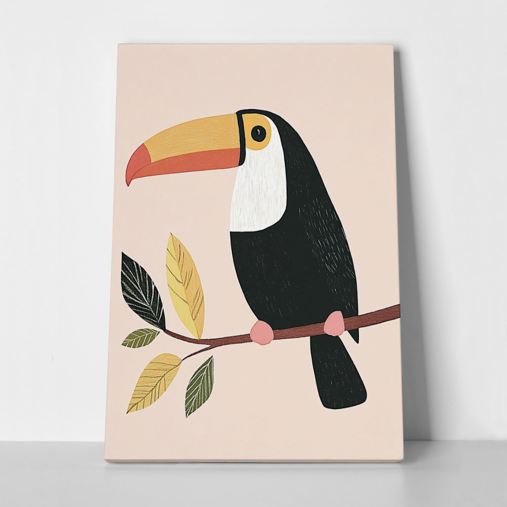 Πινακας σε καμβά CUTE TOUCAN