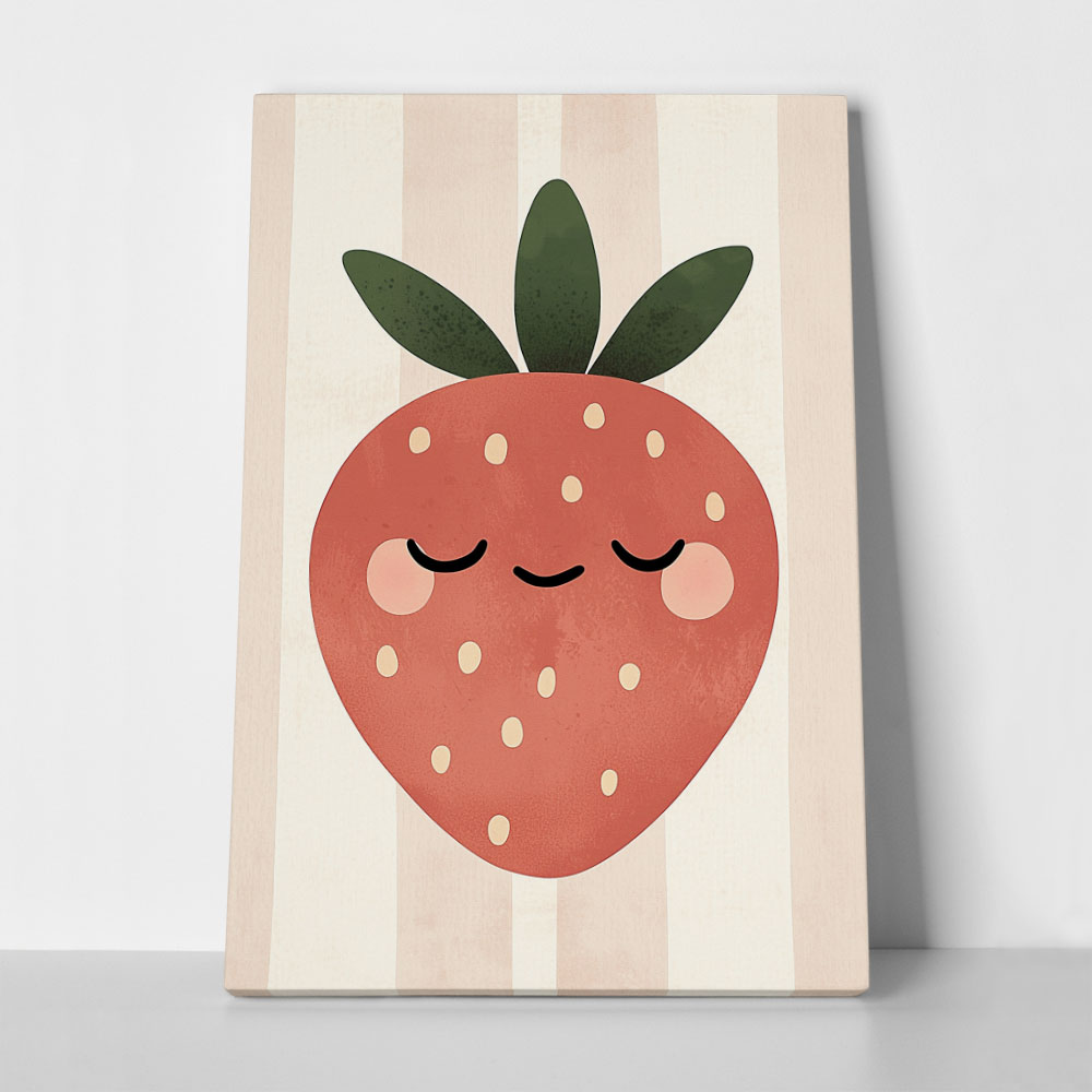 Πινακας σε καμβά HAPPY STRAWBERRY