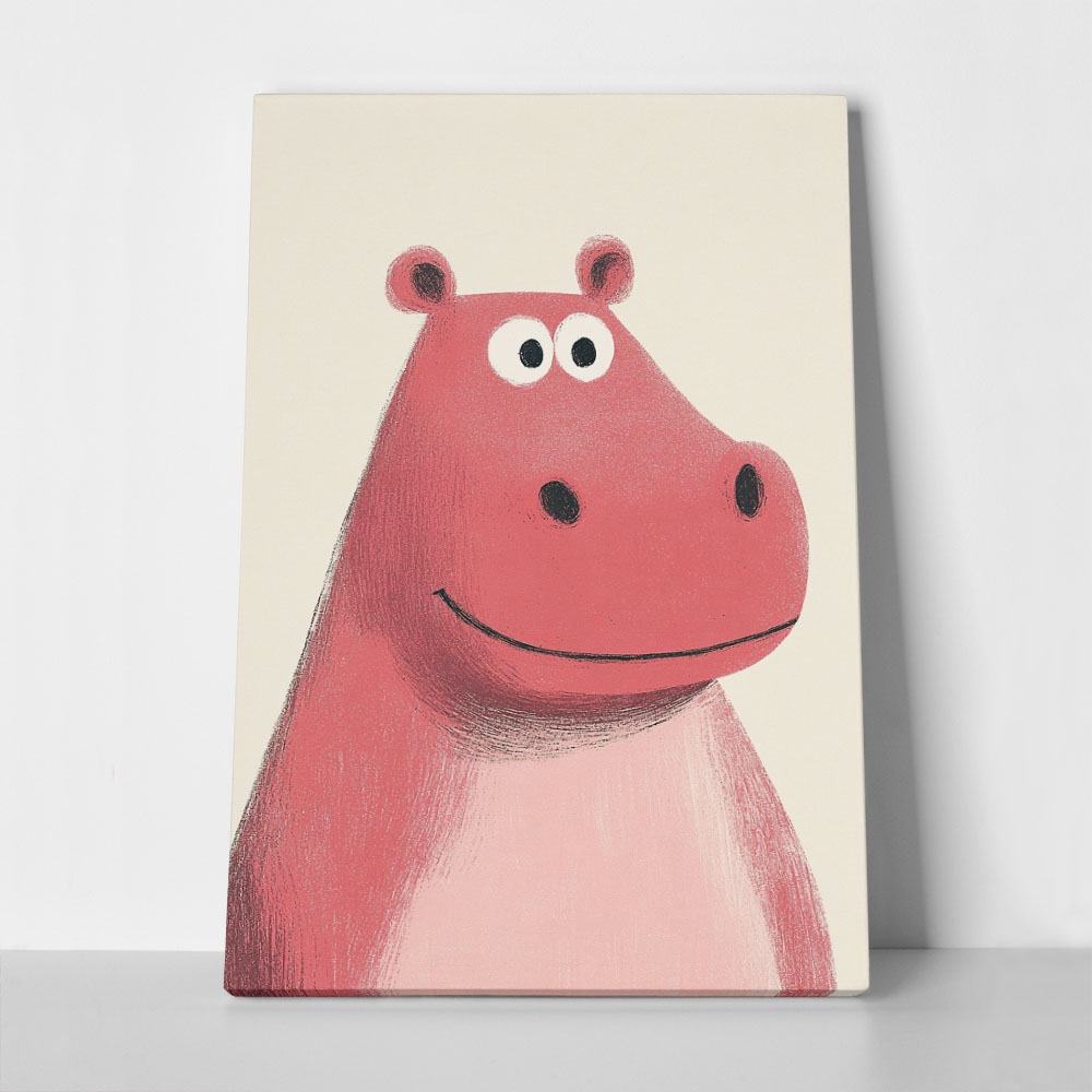 Πινακας σε καμβά RED HIPPO
