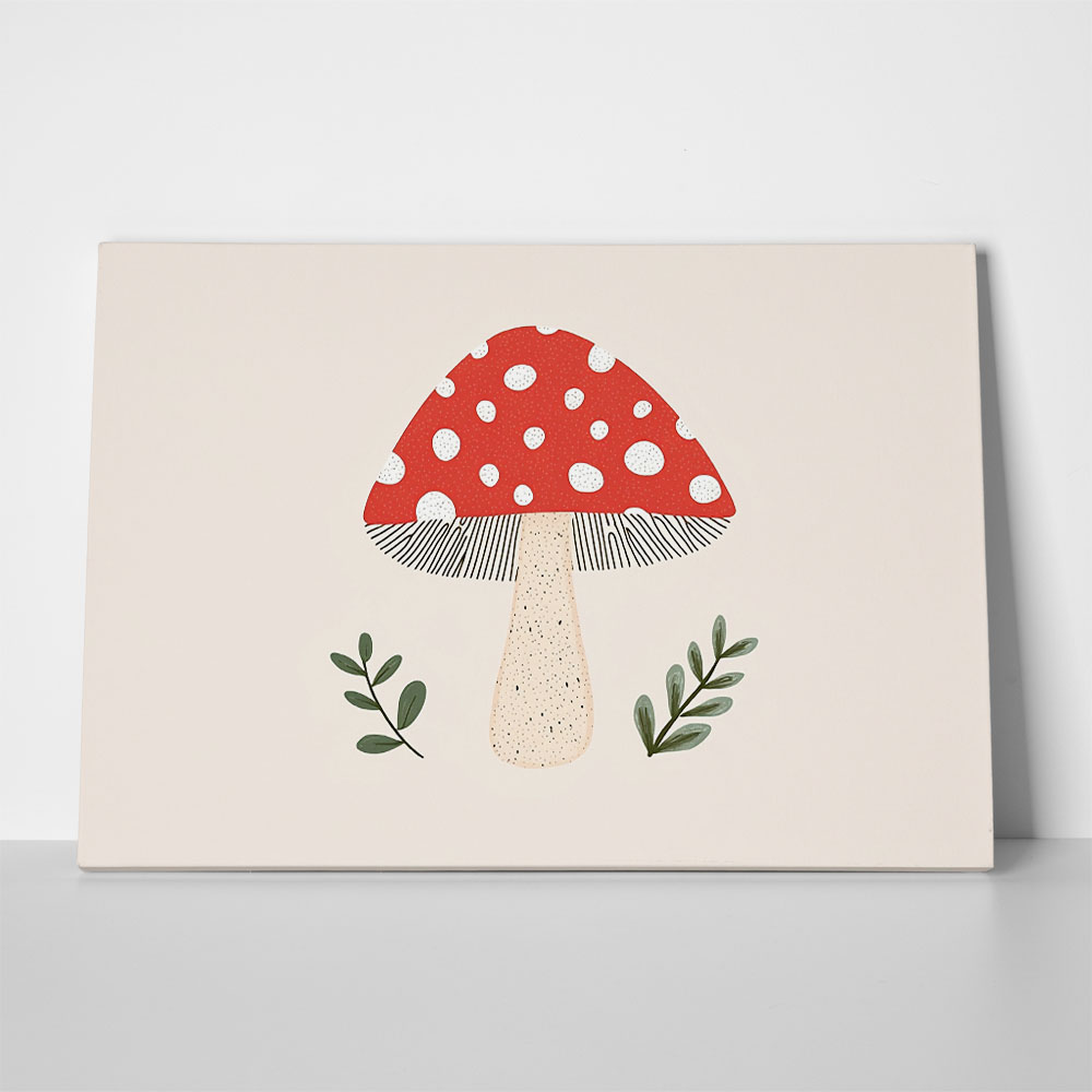 Πινακας σε καμβά RED MUSHROOM