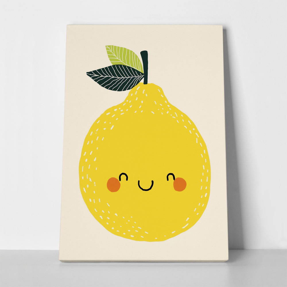 Πινακας σε καμβά SMILING LEMON