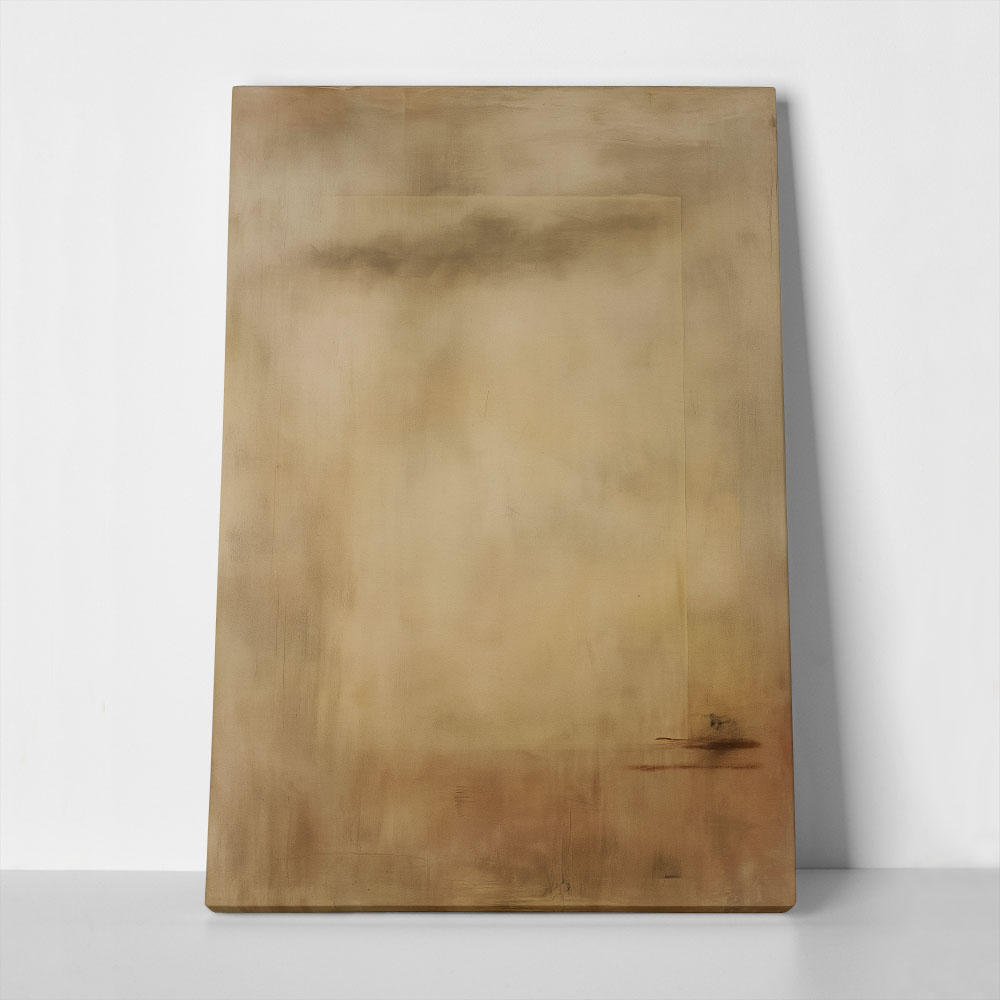 Πίνακας σε Καμβά ABSTRACT MINIMALIST BROWN LANDSCAPE
