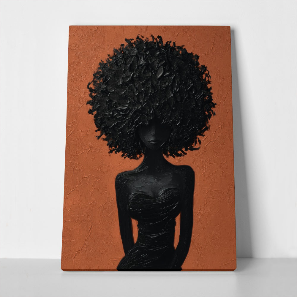 Πίνακας σε Καμβά AFROCENTRIC WOMAN SILHOUETTE