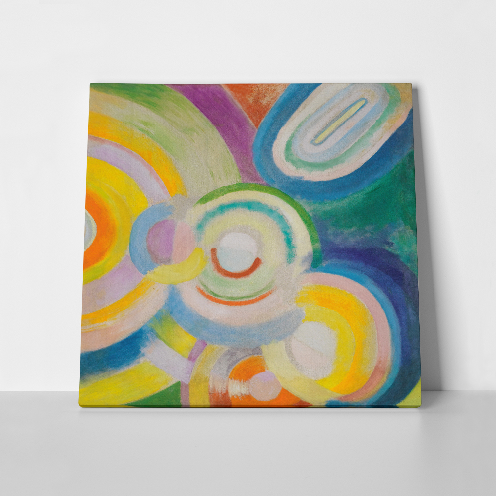 Πίνακας σε Καμβά ROBERT DELAUNAY - COLORED DISKS