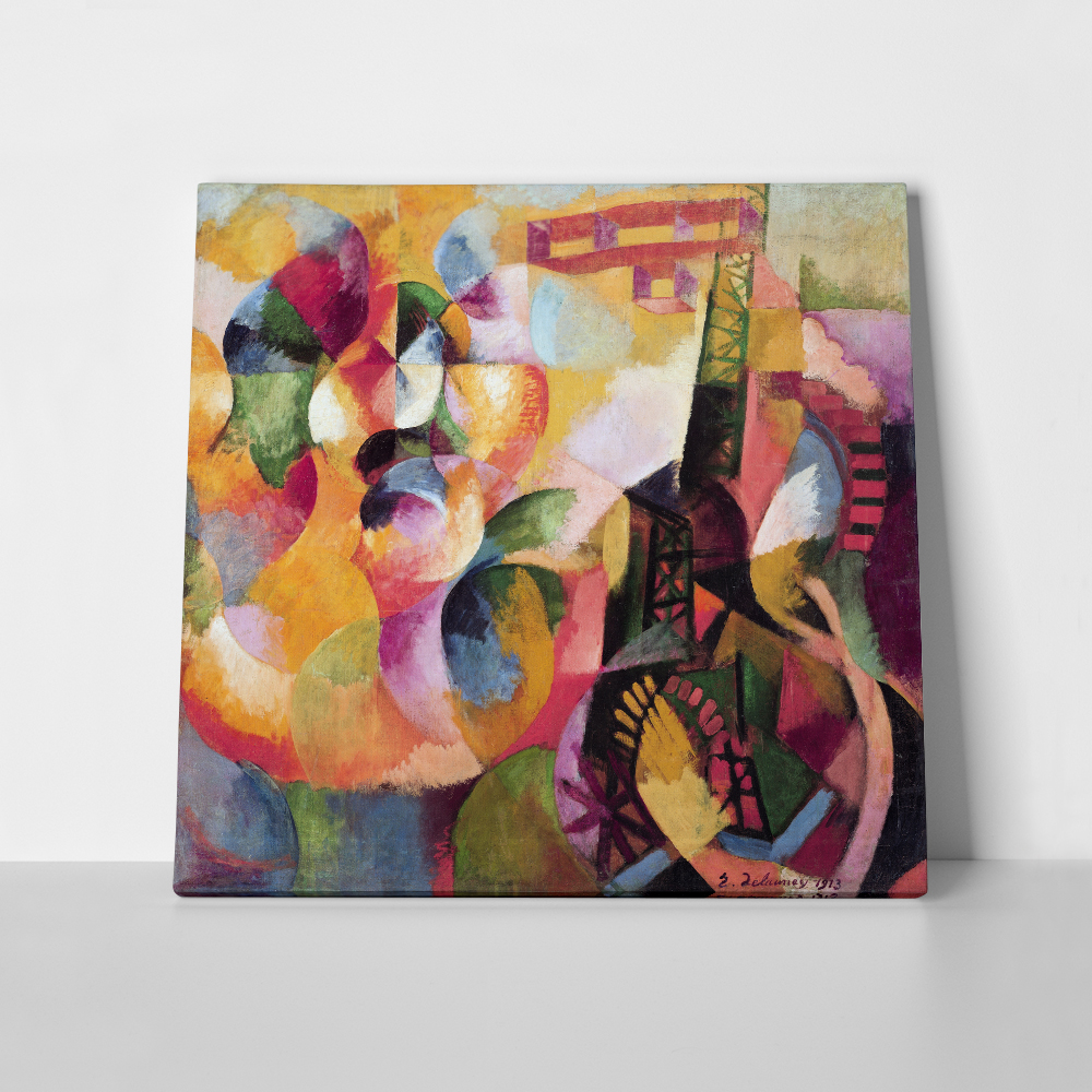 Πίνακας σε Καμβά ROBERT DELAUNAY - SUN TOWER AIRPLANE