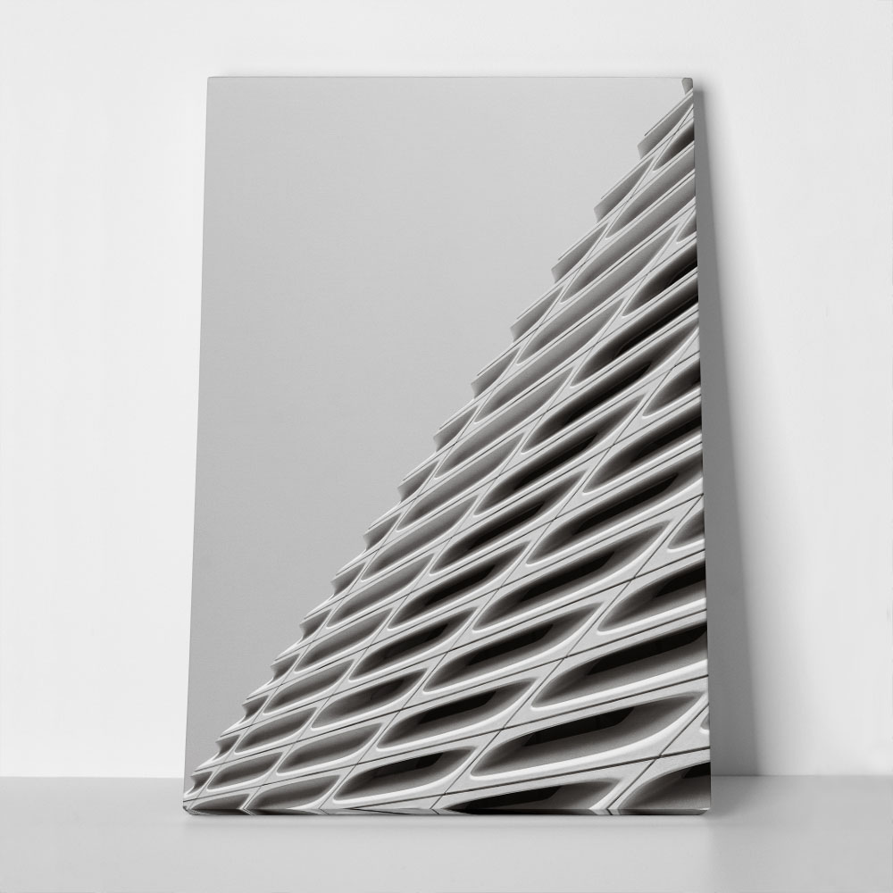 Πίνακας σε Καμβά BLACK AND WHITE ARCHITECTURAL CONCRETE VEIL 2