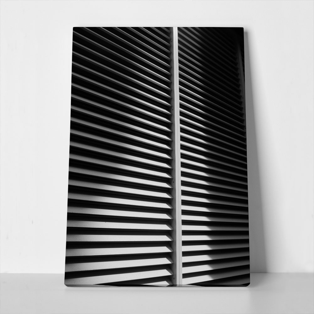 Πίνακας σε Καμβά BLACK AND WHITE ARCHITECTURAL METALLIC PANELS